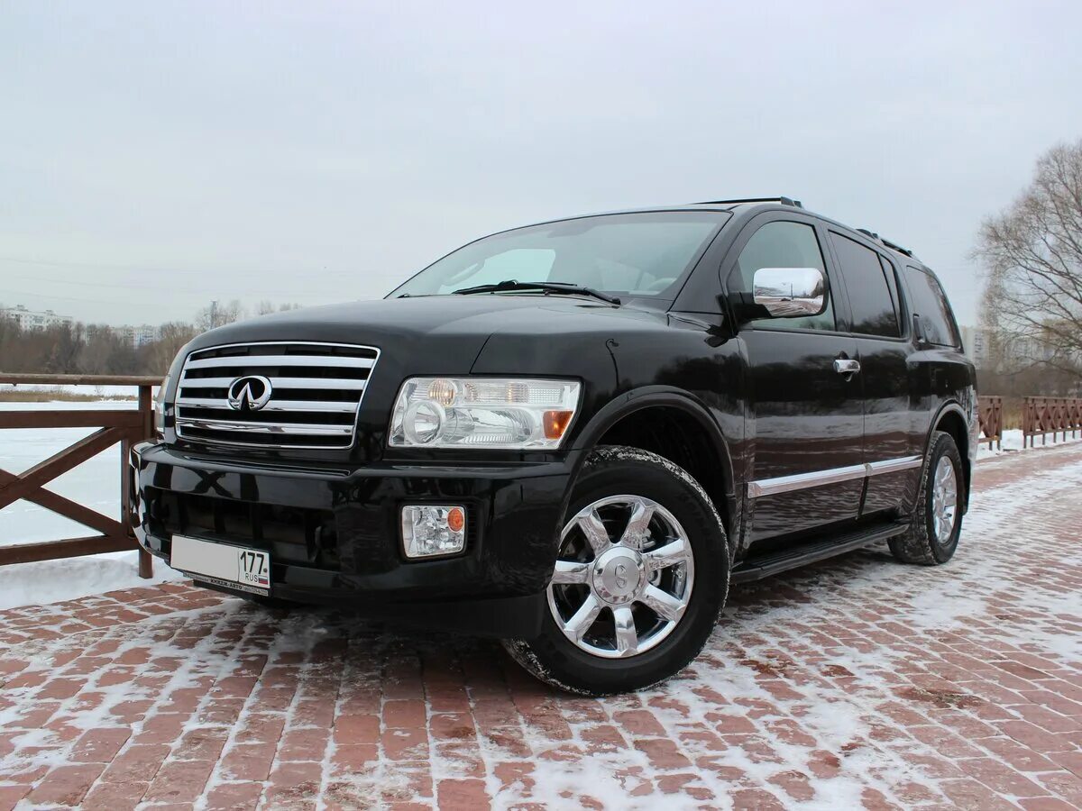 Автомобиль 1 56. Infiniti qx56 2007. Инфинити qx56 2007. Инфинити 56 qx56 2007. Инфинити qx56 2007 черный.