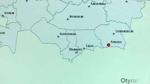 Тараз на карте