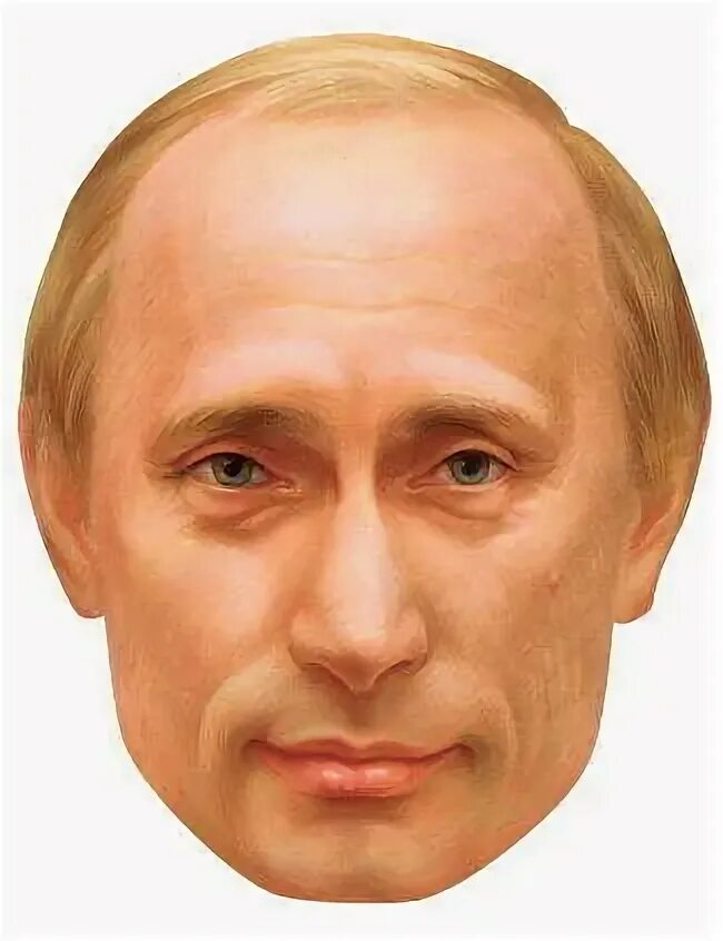 Лица президента. Лицо Путина маска. Голова Путина для маски.