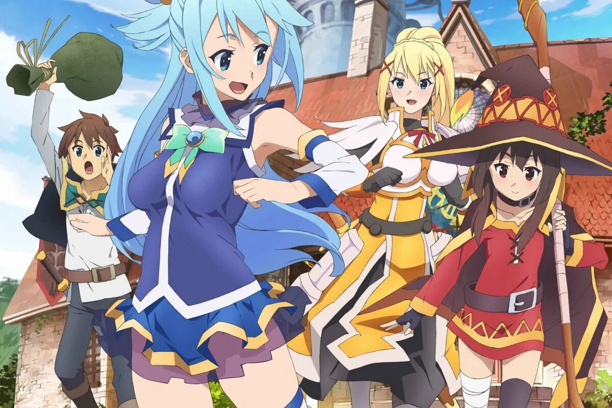 Konosuba gods blessing on this wonderful world. Богиня благословляет этот прекрасный мир (2016). Богиня благословляет этот прекрасный мир Постер.