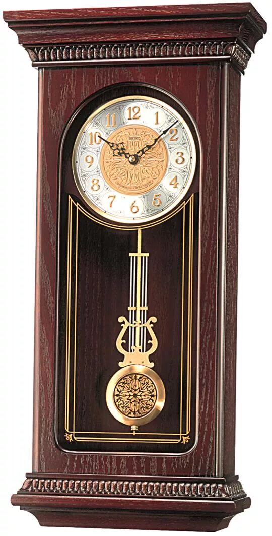 Часы с маятником недорого. Настенные часы Seiko qxh008b. Seiko qxh102b. Часы Секоша настенные с маятником. Часы настольные с маятником Сейко.
