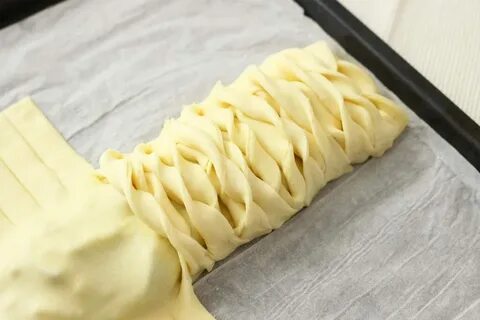 С яблоками из слоеного теста пошаговый