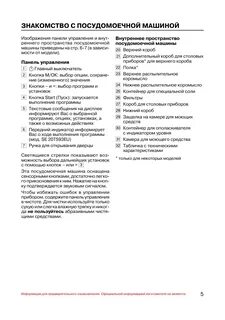 Инструкция к посудомоечной машине