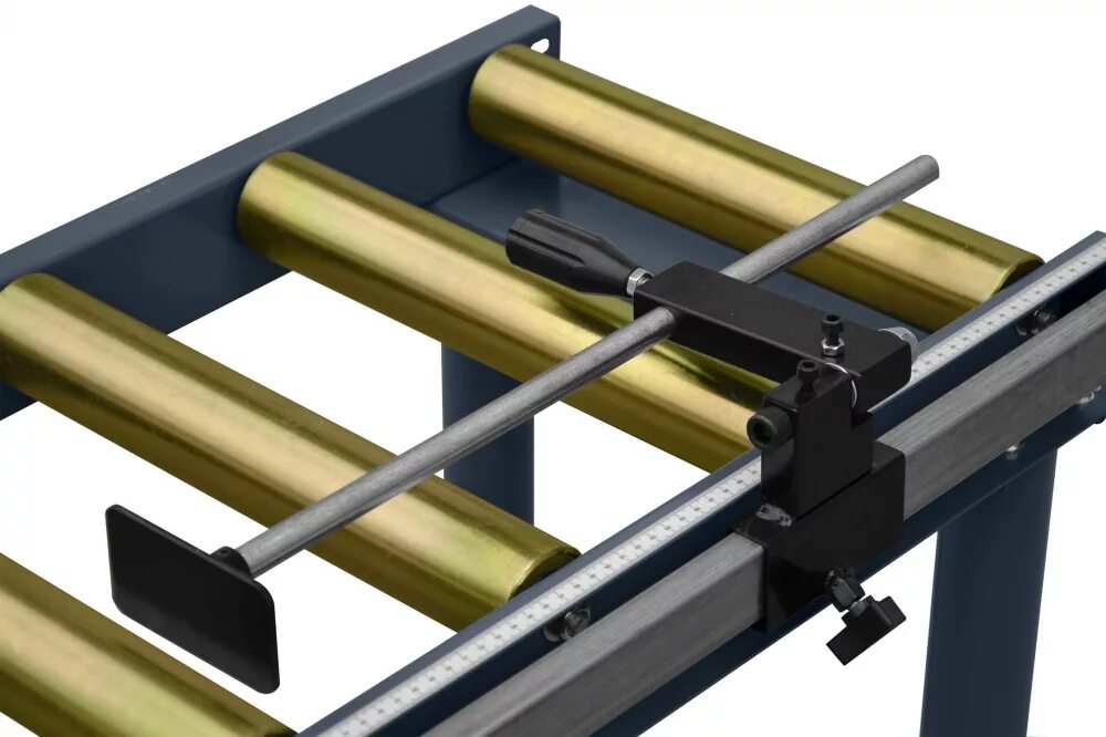 Регулированный упор. Рольганг 1 м. Рольганг для ленточнопильного станка по металлу. Рольганг b=1200; l=8000. Рольганг CORMAK.
