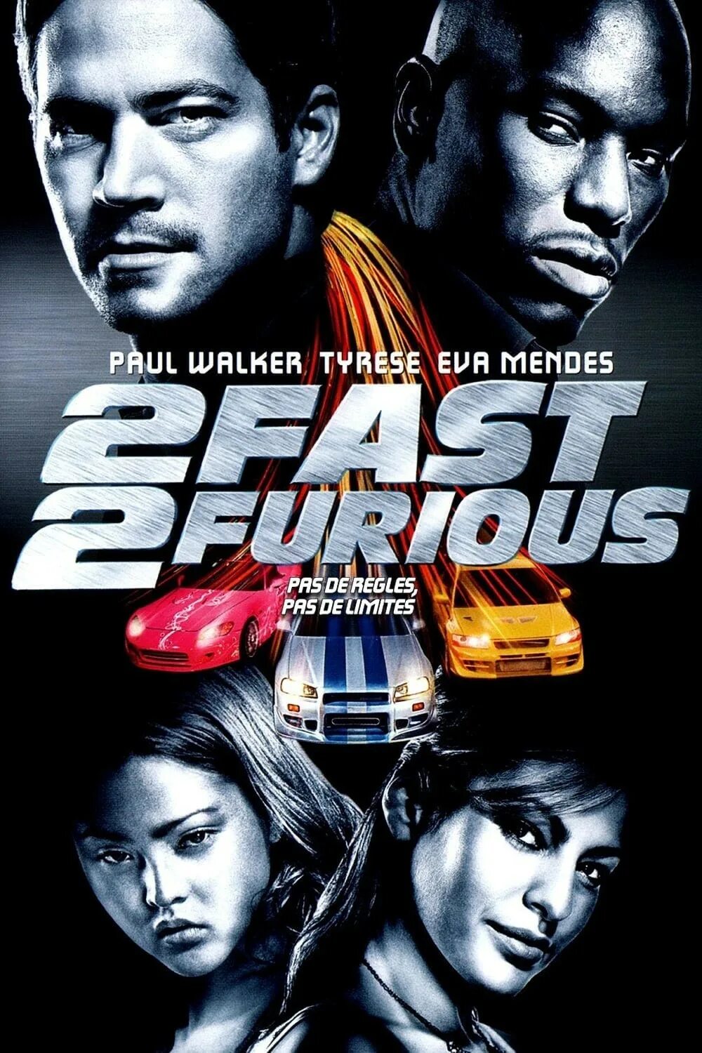 2 Fast 2 Furious (2003) Постер. Двойной Форсаж (2003) 2 fast 2 Furious. Форсаж 2 (2003) Постер.