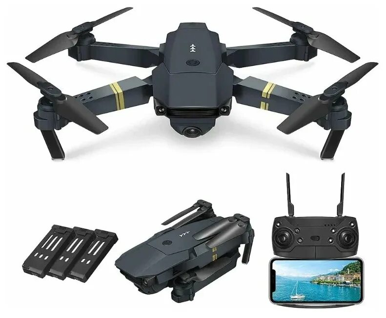 квадрокоптер e58 pocket drone. Eachine e58 fpv.