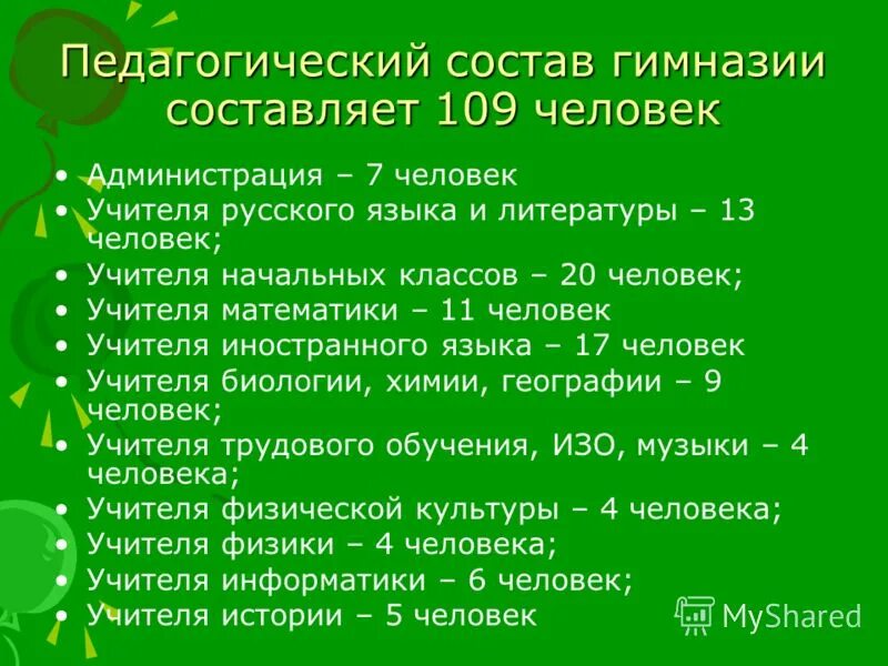 Состав гимназии 2