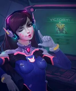 Overwatch арт - DVa, Персонаж.