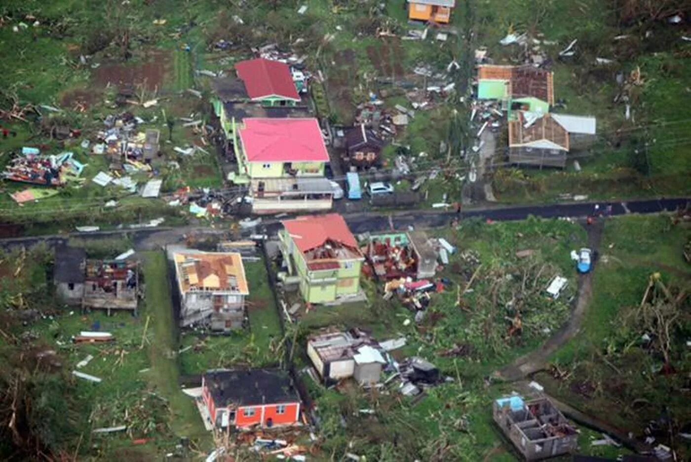 Hurricane maria. Ураган в Доминике.