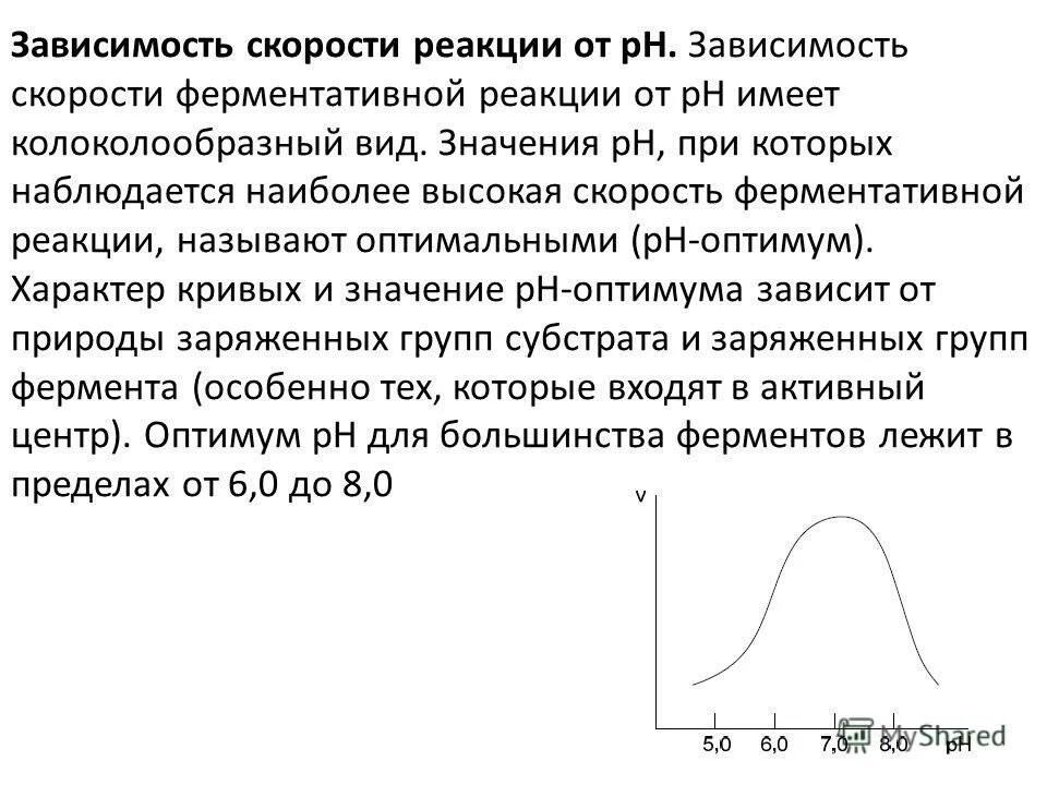 Зависимость активности амилазы от ph. Зависимость скорости ферментативной реакции от рн. Зависимость скорости реакции фермента от температуры график. Зависимость скорости реакции от ph среды. Зависимость скорости ферментативной реакции от ph.