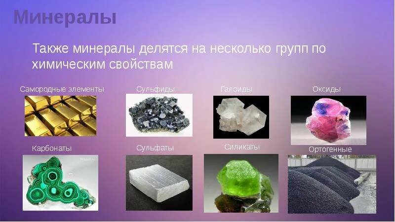 Металлы и их минералы примеры Минералы и их свойства минералов 1 -е занятие