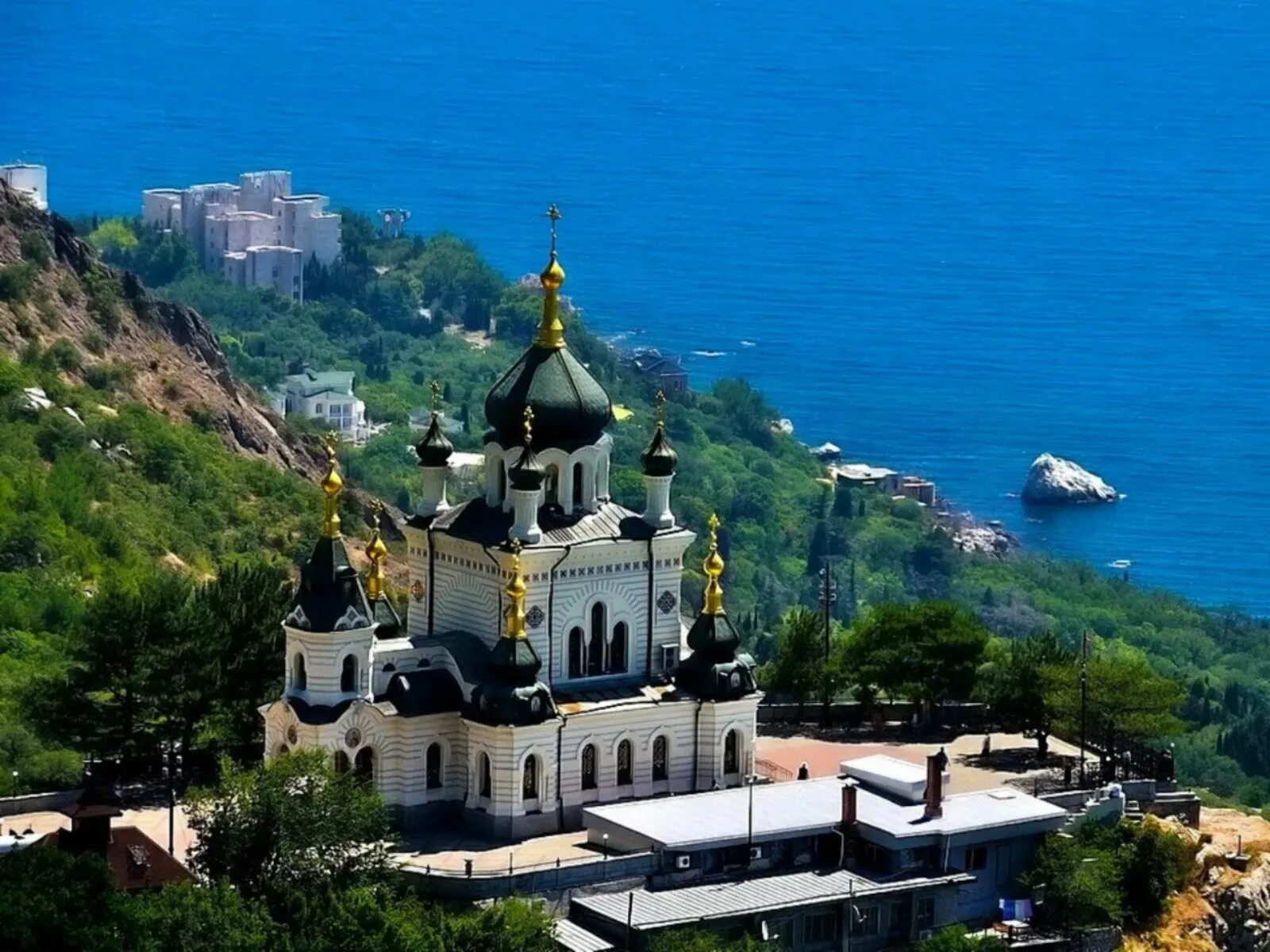 Воскресенская Церковь (Форос). Форосская Церковь храм Воскресения Христова. Церковь Форос в Крыму. Ялта Форосская Церковь.