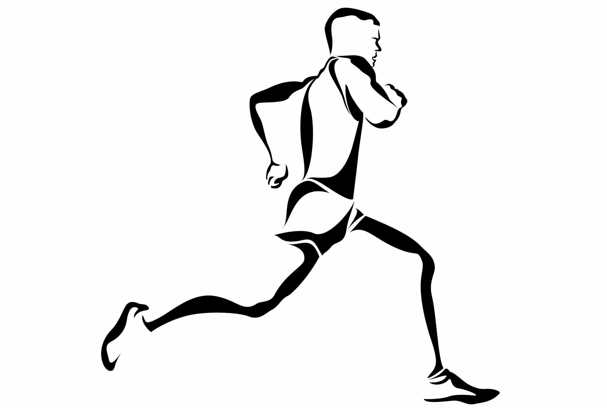 Картина бегун. Силуэт бегущего человека. Силуэт спортсмена. Спорт рисунок. Силуэты людей в движении.