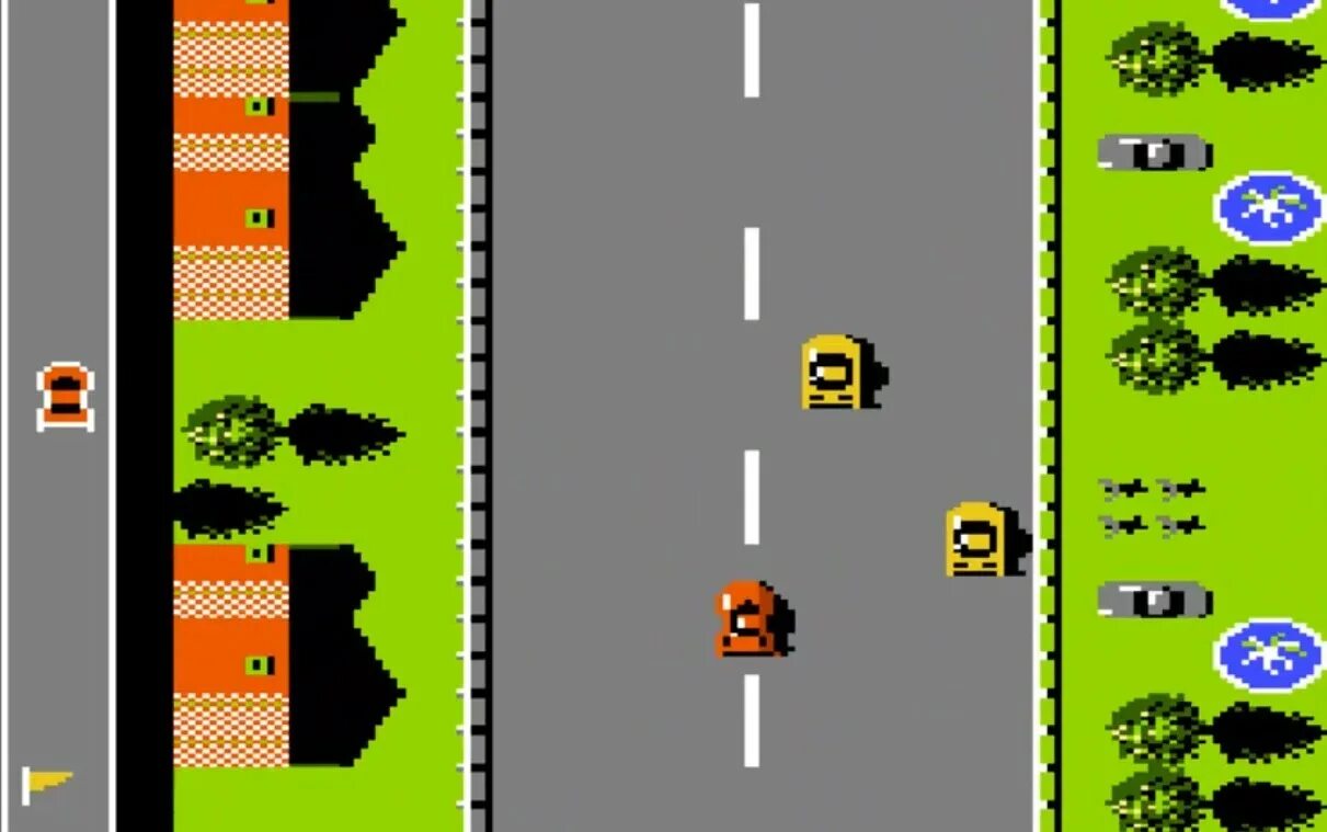 Игры на денди машинки. Игра Дэнди гонки Road Fighter. Роуд Файтер Денди. Road Fighter картридж NES. Игра на Денди приставке машинка сбоку.