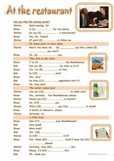 Restaurant verbs