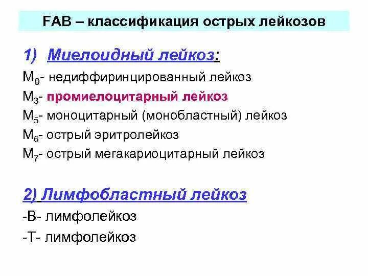 Острый лейкоз тест с ответами. Fab классификация острых миелобластных лейкозов. Фаб классификация острых лейкозов. Fab классификация ОМЛ. Лейкоз. Классификация. Острые лейкозы.