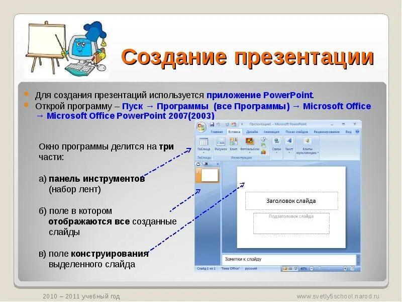 В какой программе создают презентации