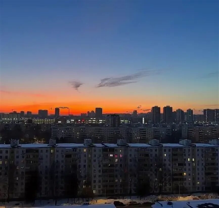 Рассвет сегодня в москве фото