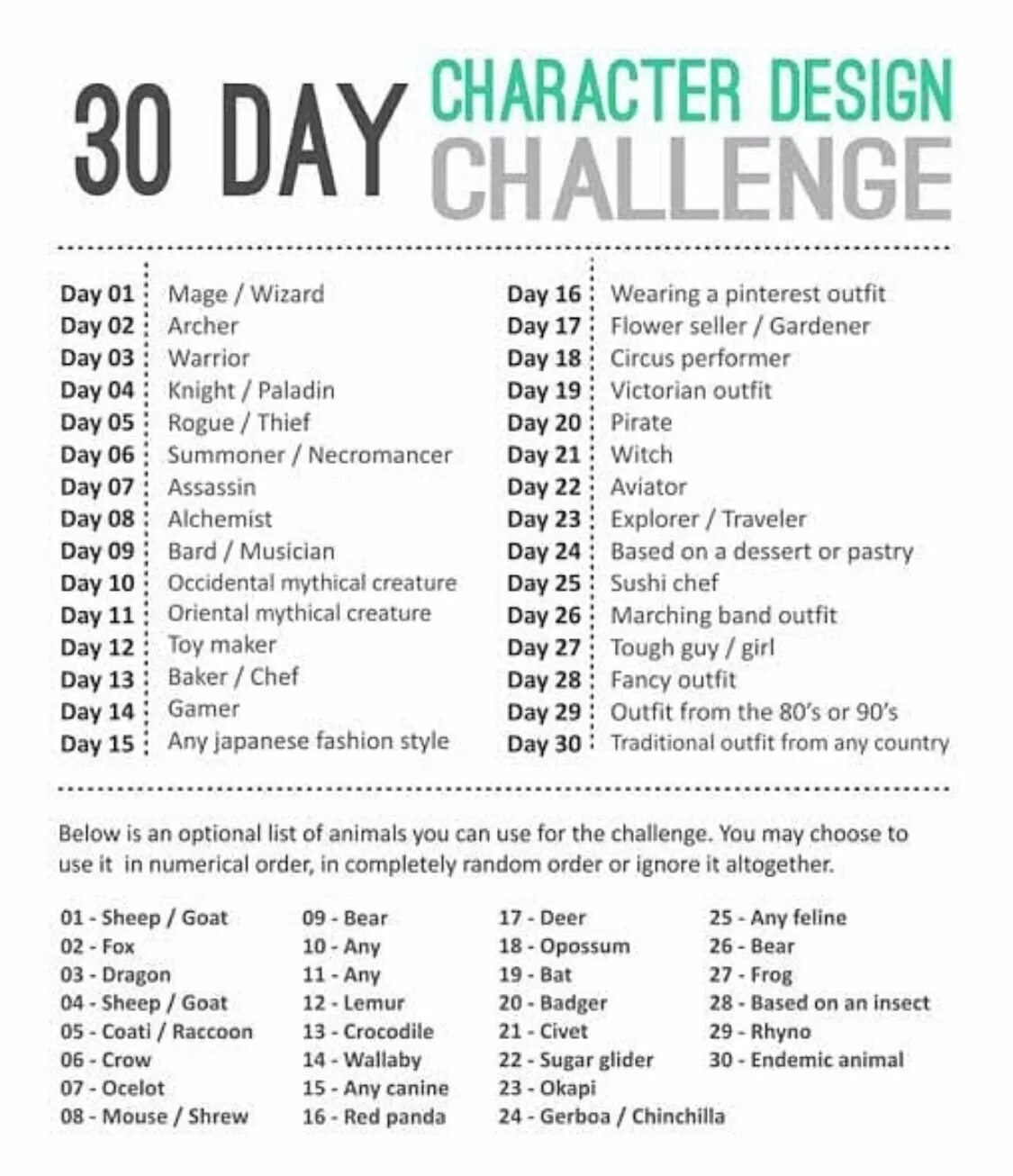 Shitty challenge list