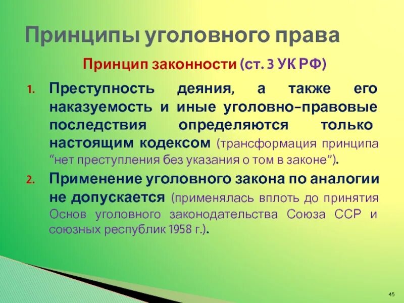 Принципами и требованиями а также. Принцип законности в уголовном праве. Уголовно правовые принципы. Уголовное право принципы.