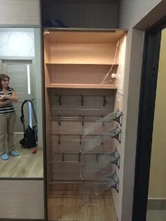 Встроенный шкаф для обуви