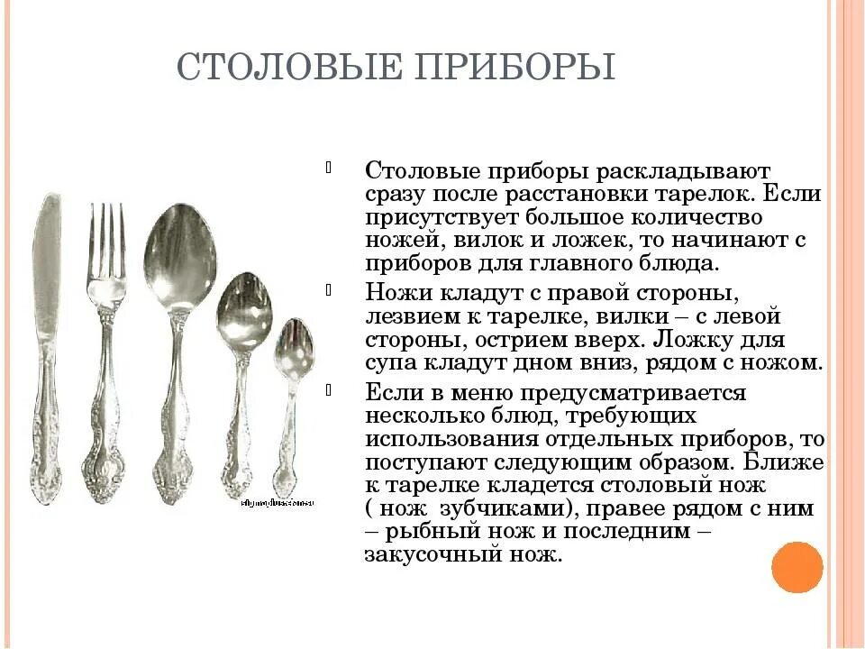 Сервировка стола приборы и их назначение. Столовые приборы презентация. характеристика столовых приборов. презентация на тему столовые приборы. столовые приборы что для чего.