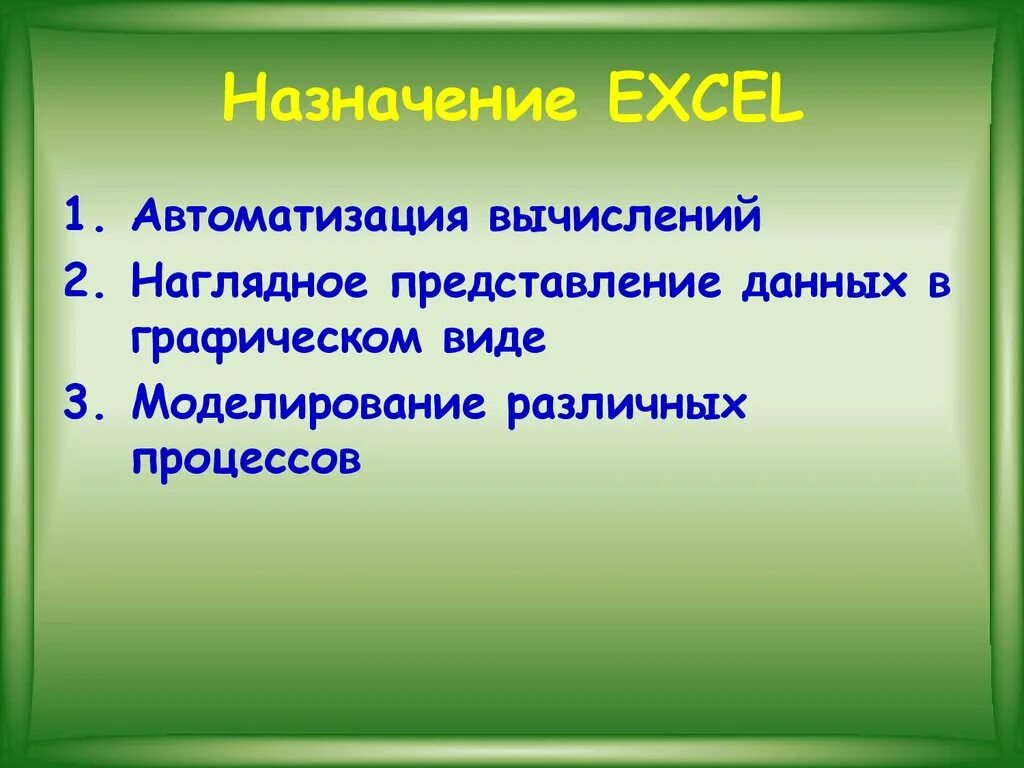 Назначение excel. Назначение экселя. назначение ms excel. предназначение эксель.