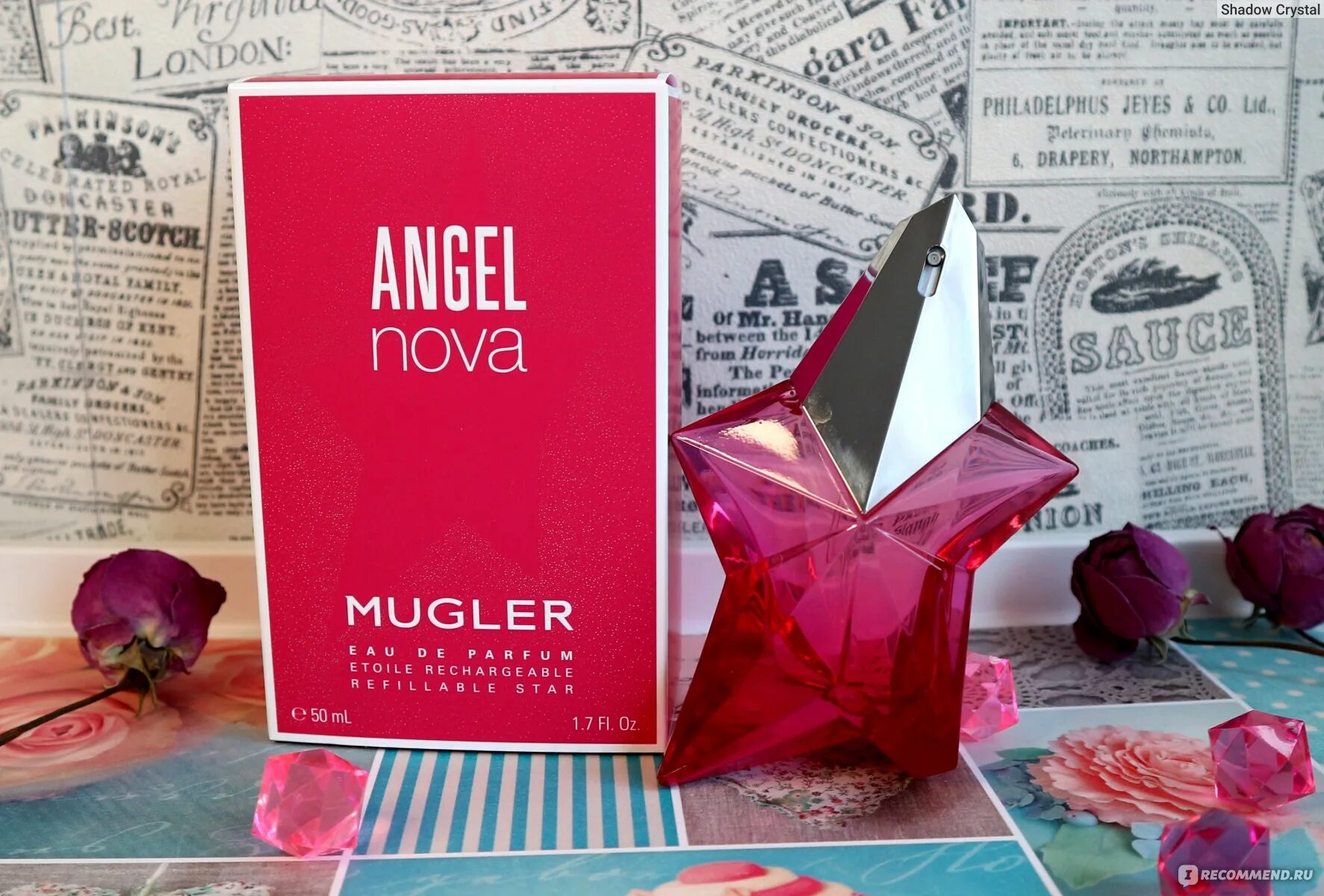 Магазин нова отзывы. Мюглер розовая звезда. Thierry Mugler Angel Nova. Мюглер ангел розовый. Мюглер ангел розовая звезда.
