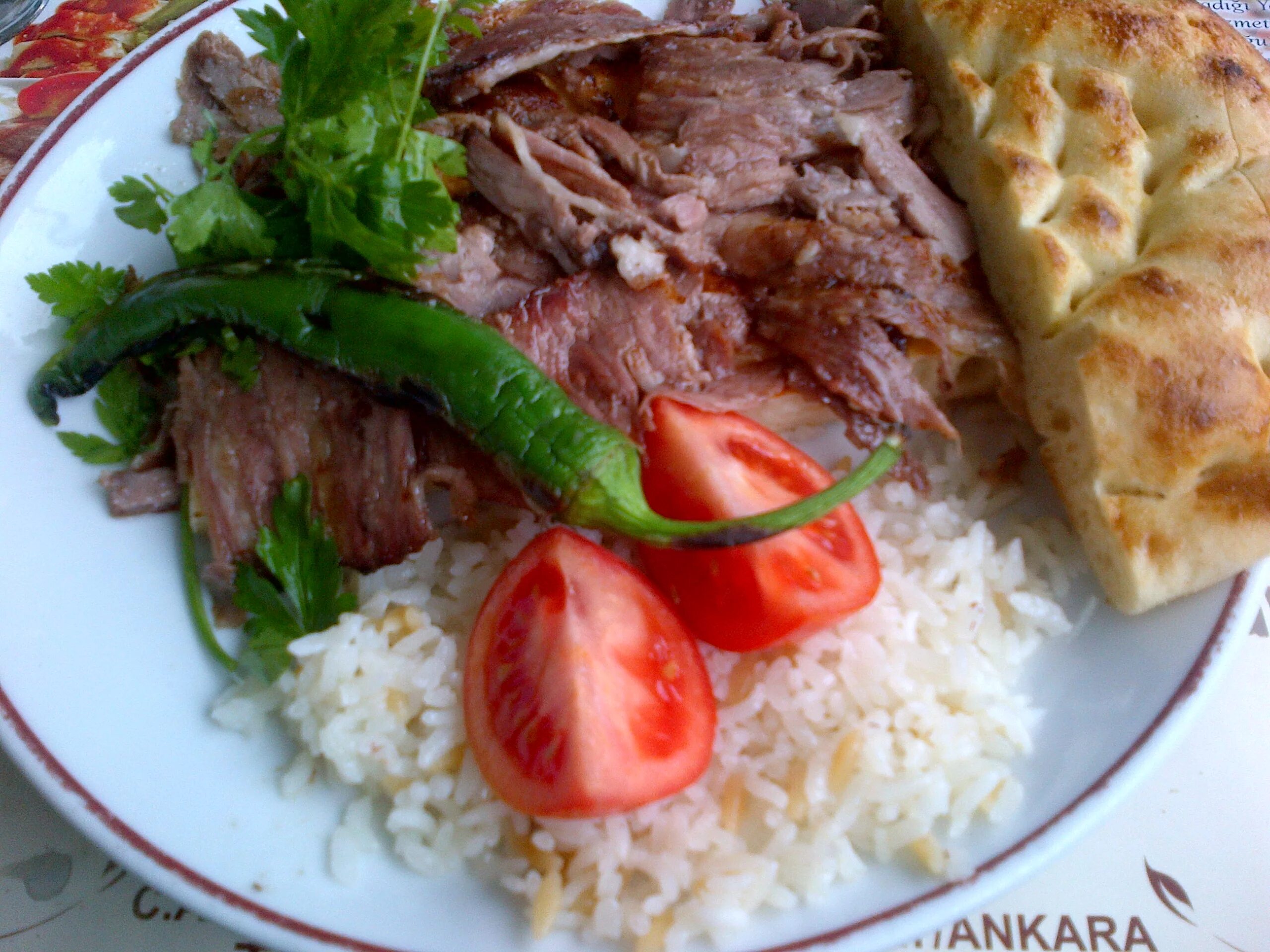 Донер кебаб на тарелке. Искандер кебаб с рисом. Ет уст. Искандер кебаб. Пилав усту куриный донер.