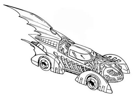 batman car coloring pages