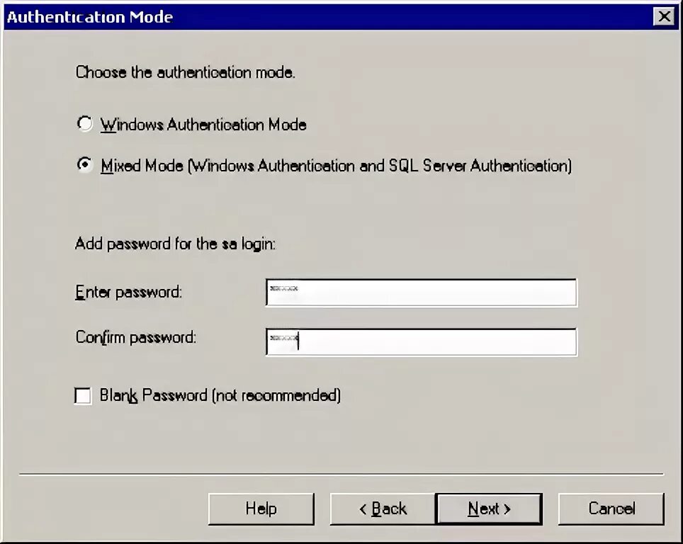 Sql server пароли. Смешанный режим аутентификации SQL Server.