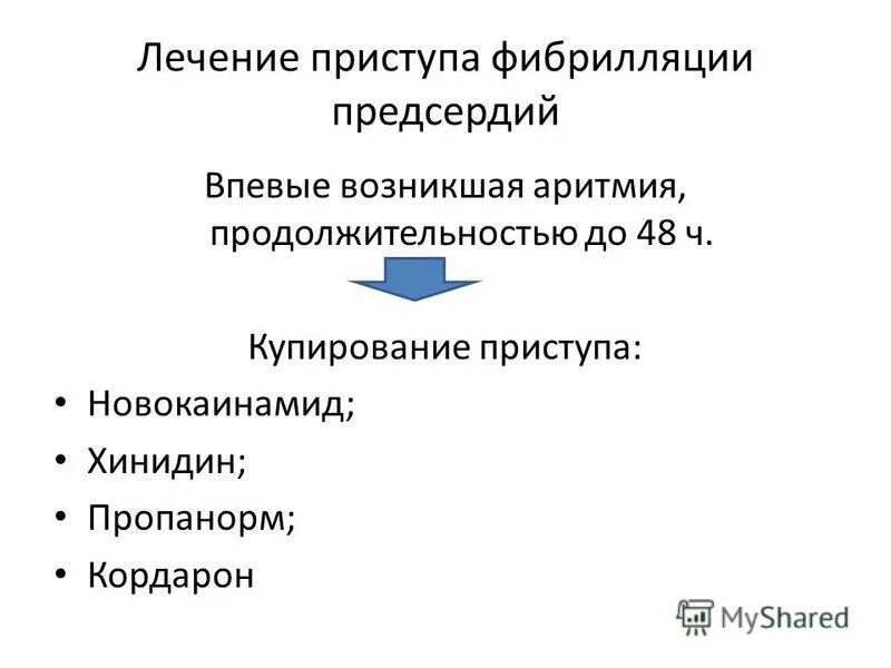 Пропанорм при фибрилляции. Пропанорм при фибрилляции