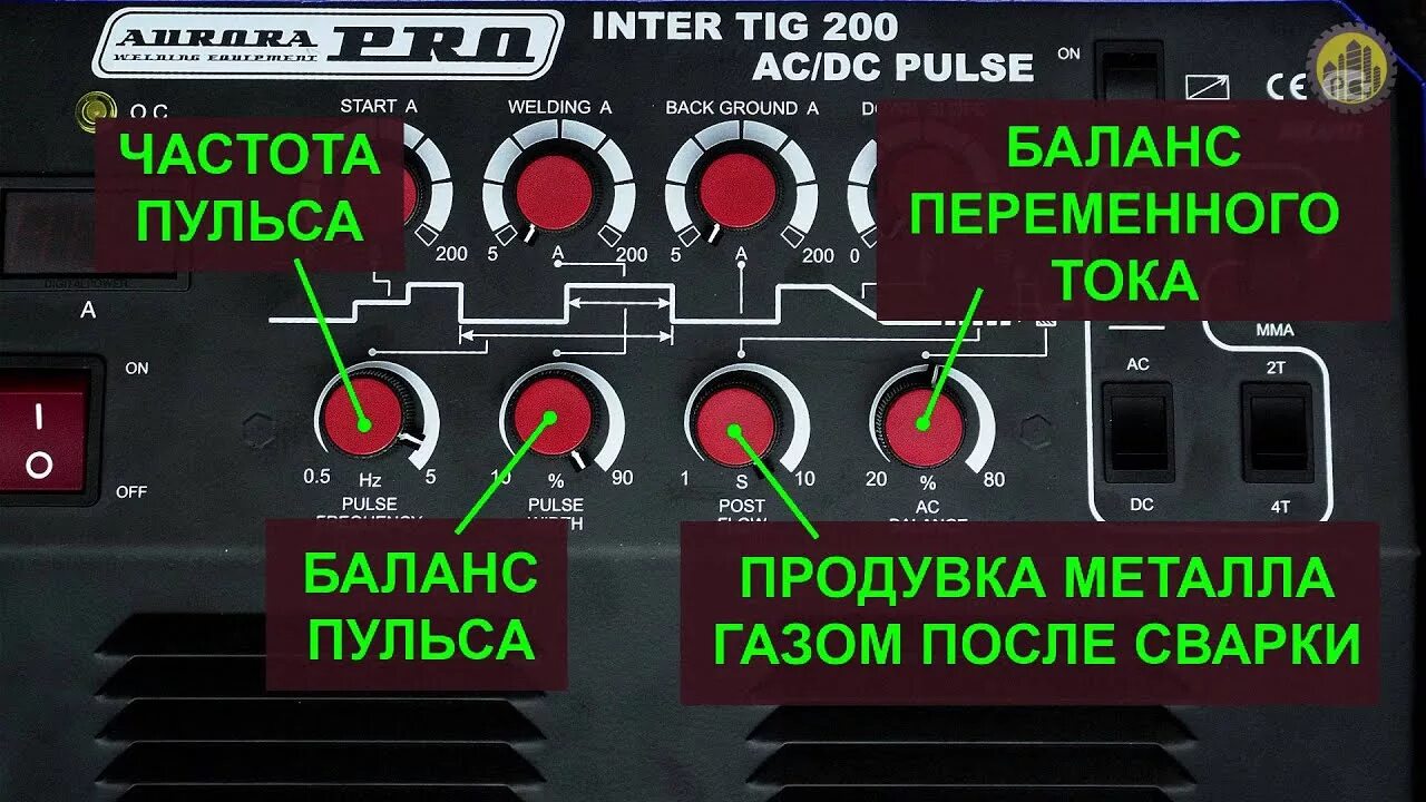 Aurora Tig 200 AC/DC Pulse. Сварочный аппарат Aurora Tig 200 AC/DC.