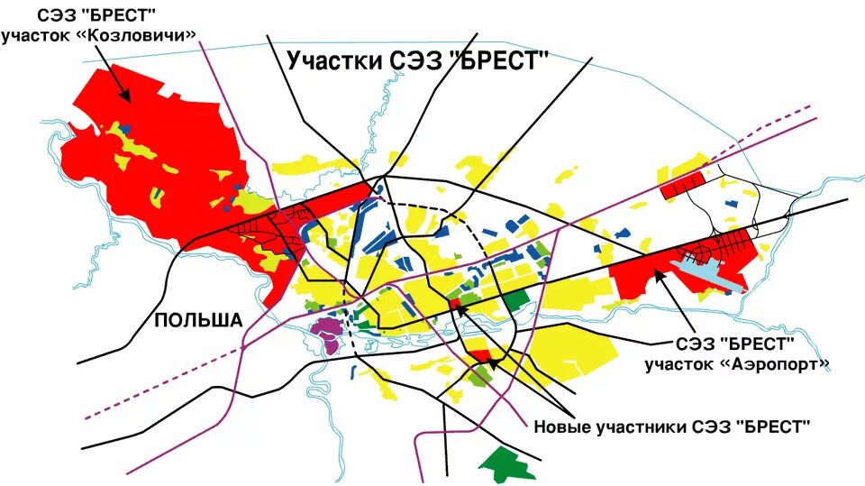 Свободные экономические зоны беларуси. Свободная экономическая зона Брест на карте. Свободные экономические зоны (СЭЗ). СЭЗ Брест. Свободные экономические зоны карта.