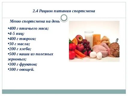 Что нужно есть для спорта