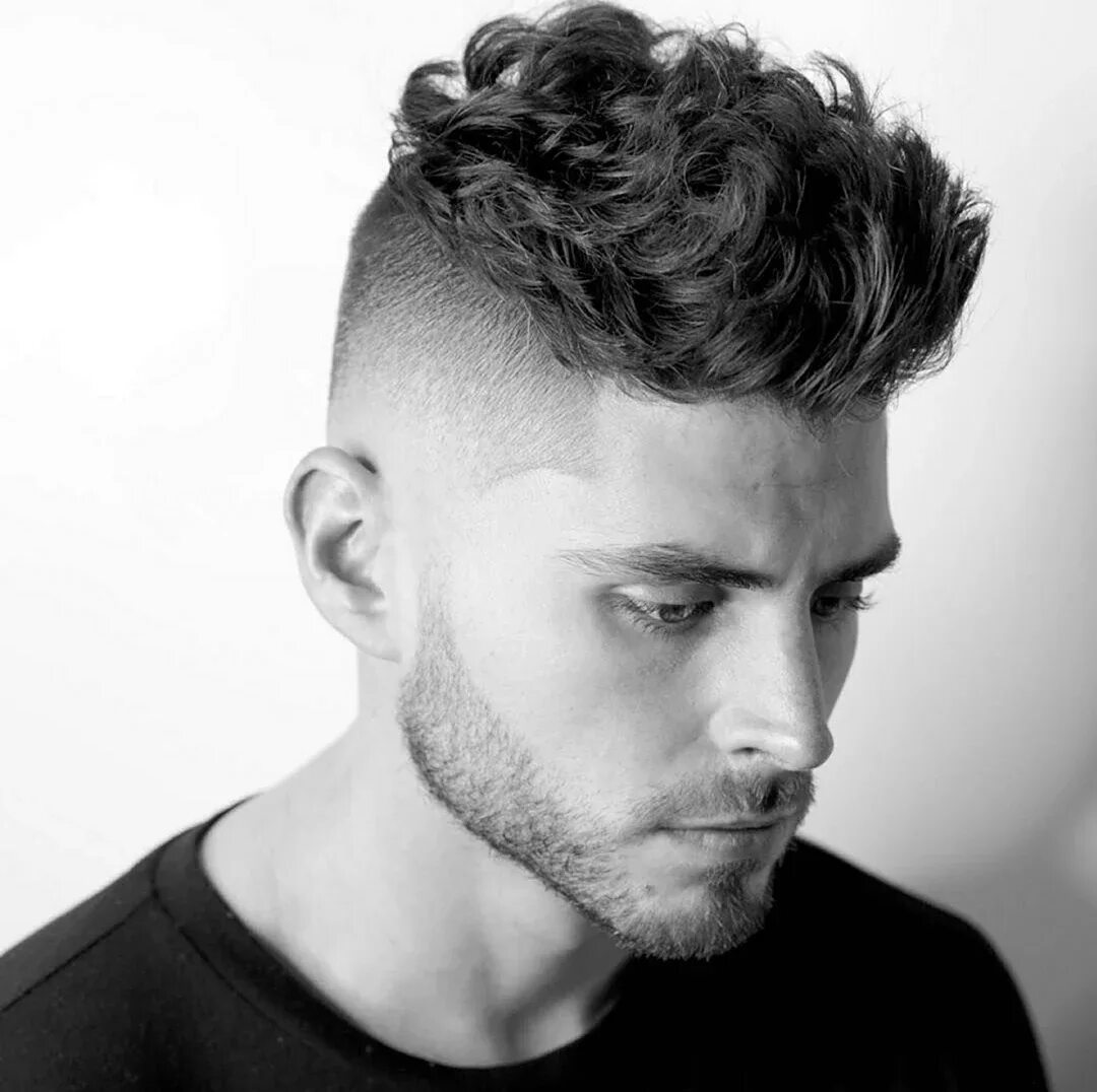 Curly undercut