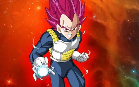 Anime Vegeta Red 4k Wallpapers.