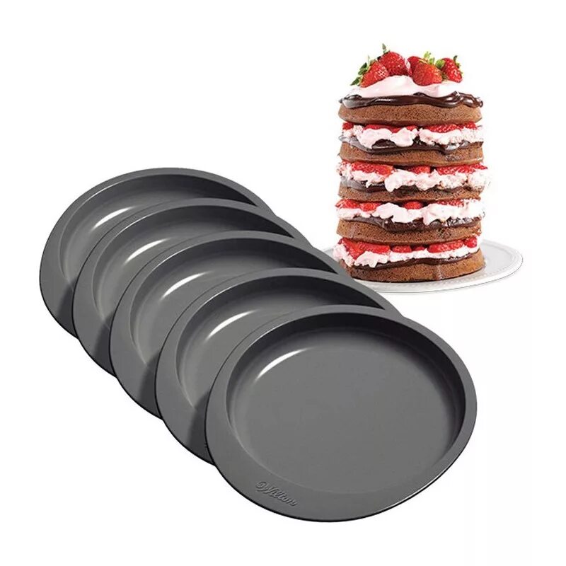 Wilton 5 layer Cake Pan Set. Форма для выпечки Wilton. Форма для выпекания тортов. Форма для выпечки коржей. Колпак для выпечки