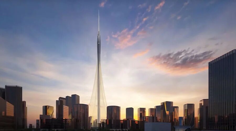 Небоскреб 2 км. Дубай крик Тауэр. Башня Бурдж Халифа. Дубай крик Харбор. Dubai Creek Tower высота.