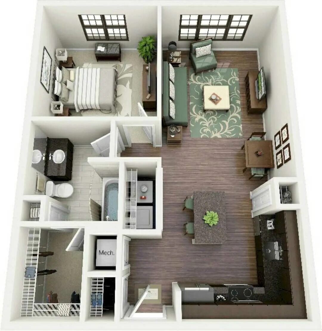 Two bedroom flat. Проект квартиры. Проект однокомнатной квартиры. План квартиры. Планировка интерьера.