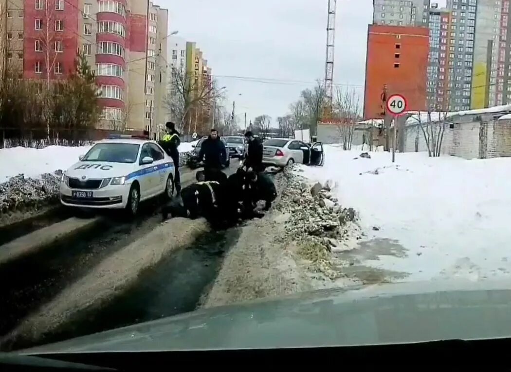 Нападение на рязань. Семилукские гаишники подрались.