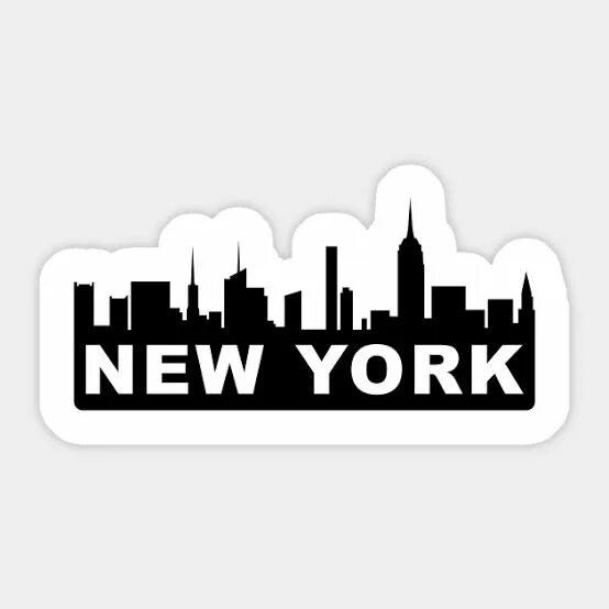 Нью-Йорк (с наклейками). Нью Йорк Стикеры. Наклейка (стикер) New York. Наклейка i Love New York.