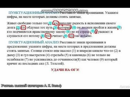 Задание 3 на пунктуационный анализ
