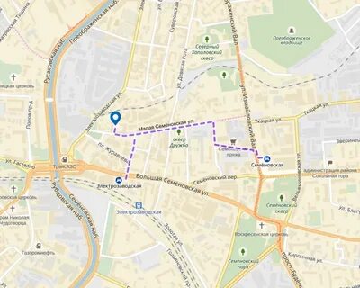 Большая семеновская на карте москвы