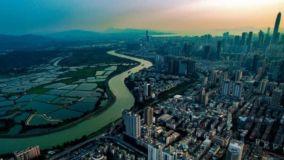 Гуандун-Гонконг-Макао. Guangdong-Hong Kong-Macao Greater Bay area. Залив Шэньчжэнь. Провинция Гуандун природа.