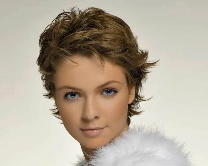 Brown Wavy Shoulder Length Synthetic Wigs Hairstyles for thin hair, Medium hair 