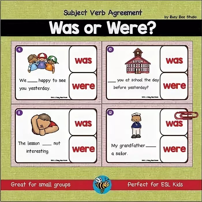 Was were игра. Карточки was were. Карточки для speaking was were. Was were Kids game.