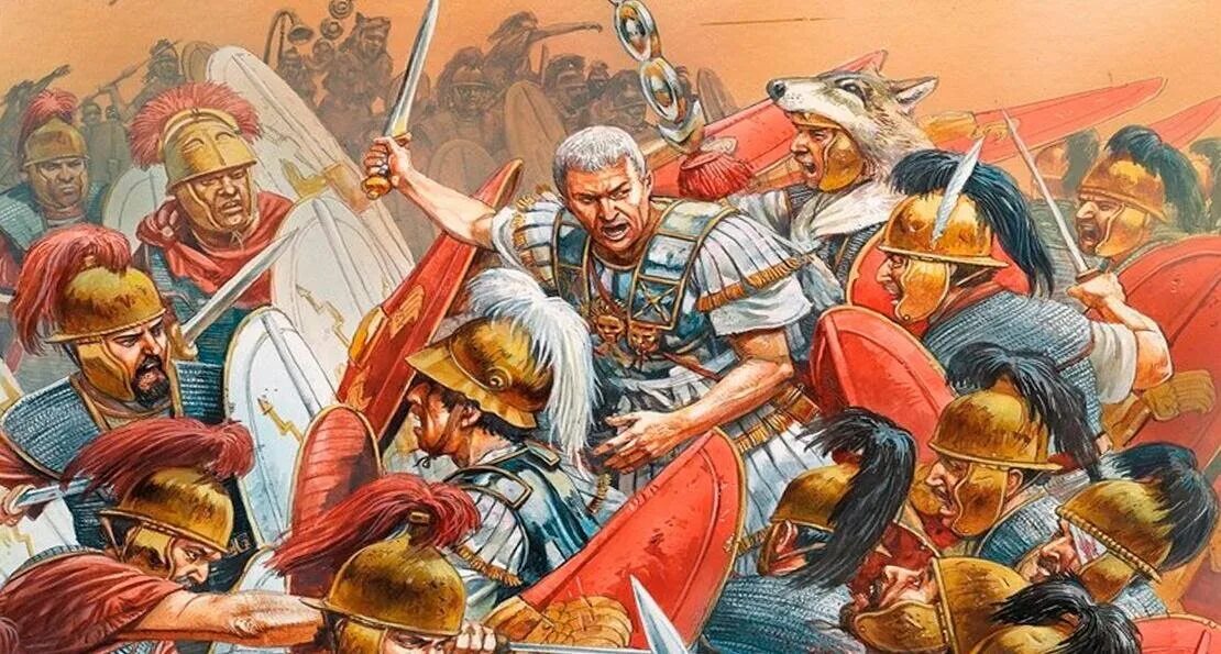 Нападение империи. Битва при Фарсале (48 год до н. э.). Битва Цезаря и Помпея.