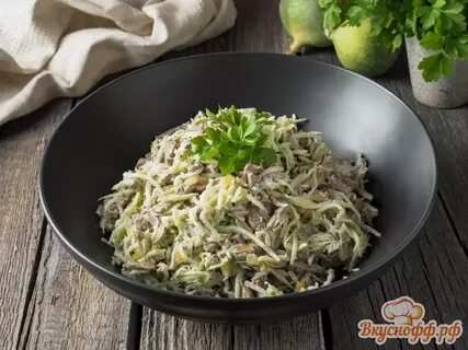 Мясо с зеленой редькой