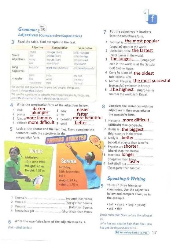 Complete the sentences with superlative forms. Adjectives in Brackets. Ответ на задание по английскому write the Comparatives and Superlatives. Complete with the Comparative and Superlative forms ответы. Гдз use the Words below to write Superlative sentences.